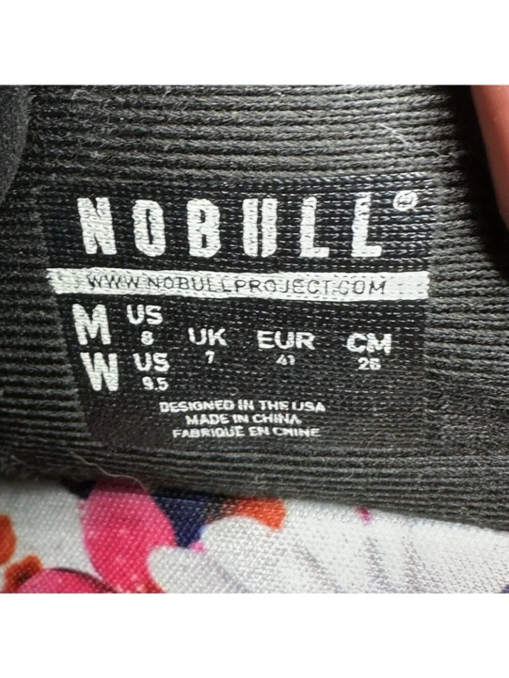 NOBULL Outwork Womens Size 9.5 Shoes Black / Daisy Training CrossFit Gym Workout